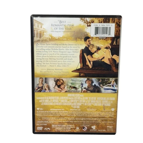 The Lucky One DVD Zac Efron Taylor Schilling WORKING/SCRATCHES - Picture 3 of 6